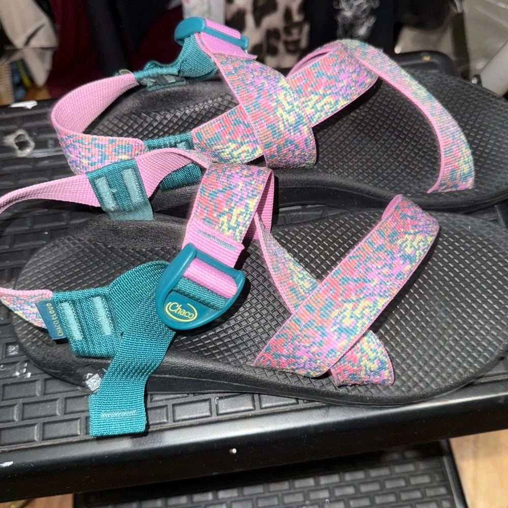 Chaco Pink and Green like new